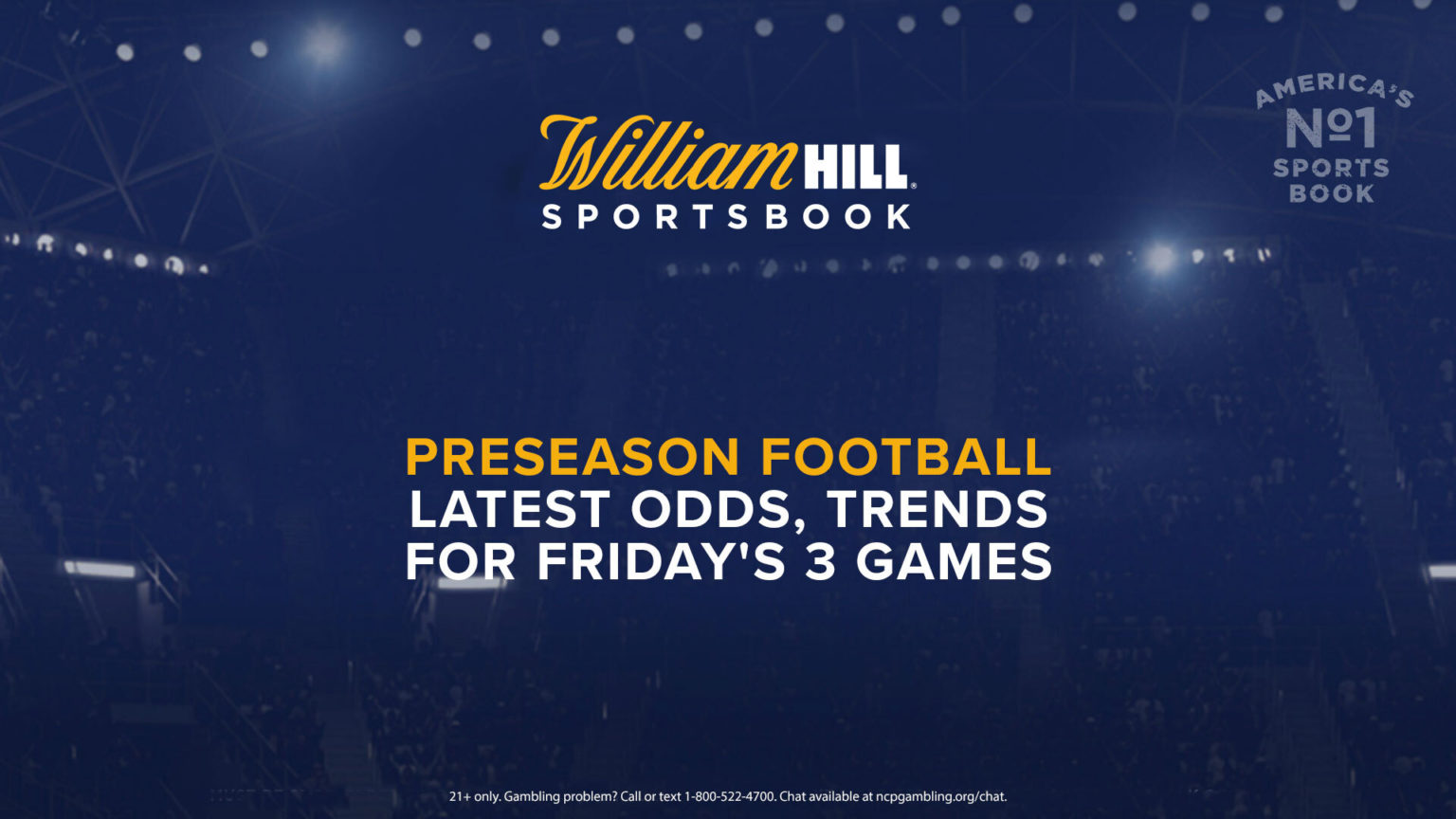 Preseason Football Latest Odds, Trends for Friday's 3 Games William